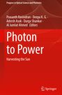 "Photon to Power: Harvesting the Sun" steht über einem roten Hintergrund mit abstraktem Linienmuster. Springer-Logo unten.