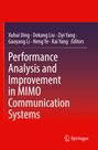 Oben Namen der Herausgeber, Titel: "Performance Analysis and Improvement in MIMO Communication Systems", unten Logo.