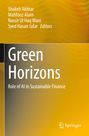 "Green Horizons: Role of AI in Sustainable Finance." Gelber Hintergrund. Unten rechts Springer-Logo.