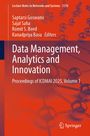 Titel: Data Management, Analytics and Innovation. Autoren: Saptarsi Goswami, Sajal Saha, Romit S. Beed, Kanadpriya Basu. Rotes Netzwerk-Motiv.