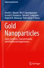 Text: Gold Nanoparticles. Green Synthesis, Characterization, and Multifaceted Applications. Farben: Blau, Rot. Logo: Springer.