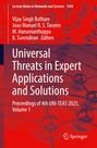 Titel: Universal Threats in Expert Applications and Solutions. Hintergrund: Rotes abstraktes Netzwerk.