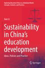 „Sustainability in China’s education development" von Jian Li, rote Töne, Waage-Symbol, Springer-Logo.