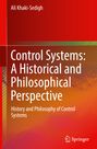 „Control Systems: A Historical and Philosophical Perspective“ auf rotem Hintergrund, Springer-Logo unten rechts.