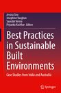 "Best Practices in Sustainable Built Environments. Case Studies from India and Australia." Autoren werden genannt. Rot-geblauchter Hintergrund. Springer Logo.