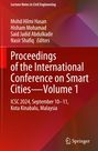 "Proceedings of the International Conference on Smart Cities—Volume 1, ICSC 2024, September 10–11, Kota Kinabalu, Malaysia. Roter Hintergrund."