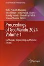 Cover eines Buchs mit dem Titel: "Proceedings of GeoMandu 2024 Volume 1: Earthquake Engineering and Seismic Design".