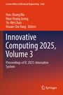 Hao-Shang Ma und andere editieren "Innovative Computing 2025, Volume 3"; Springer-Logo unten rechts.