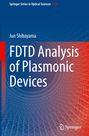 Jun Shibayama: FDTD Analysis of Plasmonic Devices. Springer Series in Optical Sciences 254. Abstrakte Linien, blau-rot.