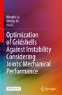Text: "Optimization of Gridshells Against Instability Considering Joints’ Mechanical Performance". Autoren: Mingfei Lu, Jihong Ye, Hui Li. Verlag: Springer. Hintergrund: Bunte, fließende Farbverläufe.