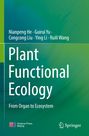 „Plant Functional Ecology: From Organ to Ecosystem“ steht auf grünem Hintergrund. Logos von Science Press und Springer.
