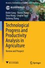 Technological Progress and Productivity Analysis in Agriculture. Hand hält Glühbirne mit Pflanzen, Logos von Zhejiang Uni und Springer.