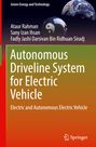 Titel: Autonomous Driveline System for Electric Vehicle. Autoren: Ataur Rahman, Sany Izan Ihsan, Fadly Jashi Darsivan Bin Ridhuan Siradj. Text auf grün-braunem Hintergrund. Oben Erde und Yin-Yang-Kugel.