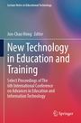 Titel: New Technology in Education and Training. Bunte, verschwommene Farbverläufe. Springer-Logo unten.