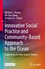 Text: "Innovative Social Practice and Community-Based Approach to the Ocean." Farbverlauf in Blau, Lila und Orange.