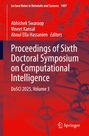 "Proceedings of Sixth Doctoral Symposium on Computational Intelligence. DoSCI 2025, Volume 3. Springer-Logo unten."
