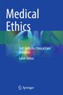 „Medical Ethics“, „Soft Skills for Clinical Care Providers“, „Saleh Abbas“, Springer-Logo; blauer Hintergrund.