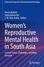 Buchtitel: "Women's Reproductive Mental Health in South Asia". Hintergrund: Blaue Wellenmuster. Logo von Springer.