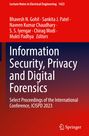 Buchtitel: "Information Security, Privacy and Digital Forensics". Oben Autoren. Verlagslogo unten rechts.