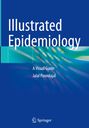 "Illustrated Epidemiology: A Visual Guide, Jalal Poorolajal." Blaues Cover mit abstrakten grünen und blauen Wellenformen.