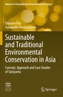 „Sustainable and Traditional Environmental Conservation in Asia“ steht auf einem gold-braunen Hintergrund mit Lichtkreisen.