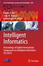 "Smart Innovation, Systems and Technologies 389. Intelligent Informatics: Proceedings of ISI 2023." Oben technische Illustrationen.