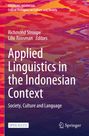 Titel: Applied Linguistics in the Indonesian Context. Hintergrund in leuchtenden Rottönen, "Open Access" markiert.