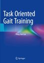 "Task Oriented Gait Training" und "Yang-Soo Lee" auf blauem Hintergrund mit bunten, verschwommenen Formen. Springer-Logo unten.