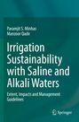 Buchtitel: "Irrigation Sustainability with Saline and Alkali Waters". Autoren: Paramjit S. Minhas, Manzoor Qadir. Springer-Logo.