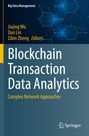 „Blockchain Transaction Data Analytics“ mit blauen Sechsecken und Springer-Logo.