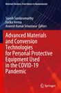 Titel: "Advanced Materials and Conversion Technologies for PPE Used in the COVID-19 Pandemic." Hintergrund: Abstrakte Linien, Logo.