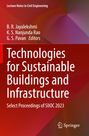 „Technologies for Sustainable Buildings and Infrastructure“, rote und lila Farbtöne, Springer-Logo unten rechts.