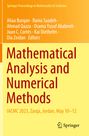 „Mathematical Analysis and Numerical Methods“, IACMC 2023, Zarqa, Jordan, May 10–12. Oben Editorennamen. Springer-Logo.