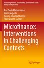 Titel: "Microfinance: Interventions in Challenging Contexts", Herausgeber sind vier Autoren, Springer-Logo.