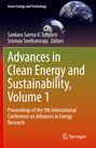„Advances in Clean Energy and Sustainability, Volume 1“ auf farbigem Cover, zeigt Erde und Yin-Yang-Kugel. Springer-Logo unten.