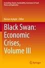 „Black Swan: Economic Crises, Volume III“, Bernur Açıkgöz, auf orange-rotem Hintergrund, Springer-Logo unten.