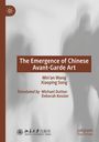 „The Emergence of Chinese Avant-Garde Art“, Autoren: Min’an Wang, Xiaoping Song.  Übersetzer: Michael Dutton, Deborah Kessler. Verschwommene Silhouetten im Hintergrund. Peking University Press Logo und Text unten links.