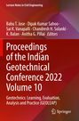 Proceedings of the Indian Geotechnical Conference 2022, Volume 10. Rotbrauner Hintergrund mit weißem Text. Springer-Logo.