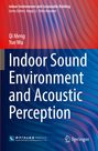 "Indoor Sound Environment and Acoustic Perception" von Qi Meng und Yue Wu auf abstraktem blau-rotem Hintergrund.
