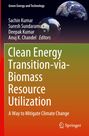 "Clean Energy Transition-via-Biomass Resource Utilization: A Way to Mitigate Climate Change". Oben eine halbe Erdkugel.