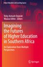 Buchtitel: "Imagining the Futures of Higher Education in Southern Africa". Hintergrund in Rot mit Technik-Motiven. Springer-Logo unten.