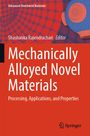 "Mechanically Alloyed Novel Materials" von Shashanka Rajendrachari. Rotes Cover mit Springer-Logo und Gitterkugel-Design.