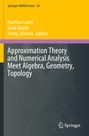 „Approximation Theory and Numerical Analysis Meet Algebra, Geometry, Topology“ auf gelbem und dunkelgrauem Hintergrund.