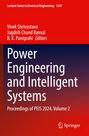 "Power Engineering and Intelligent Systems: Proceedings of PEIS 2024, Volume 2." Rot-blau gradientierte Titelseite.