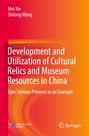 Mei Xie, Shilong Wang. "Development and Utilization of Cultural Relics in China." Roter Hintergrund mit gelben Wirbeln.