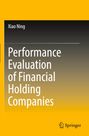 Text: "Xiao Ning, Performance Evaluation of Financial Holding Companies." Gelber Hintergrund, Springer-Logo unten rechts.