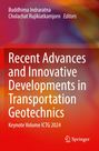 Text: "Recent Advances and Innovative Developments in Transportation Geotechnics. Keynote Volume ICTG 2024." Farbverlauf-Hintergrund in Rot-Orange.