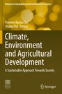 "Climate, Environment and Agricultural Development: A Sustainable Approach Towards Society." Braun-gelber Hintergrund.