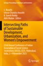 Buchtitel in Orange: "Intersecting Paths of Sustainable Development, Urbanization, and Women's Empowerment".