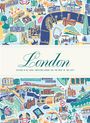 Text: "London. CITIx60 - 60 Local Creatives Bring You the Best of the City." Illustration mit bunten London-Motiven und Wahrzeichen.